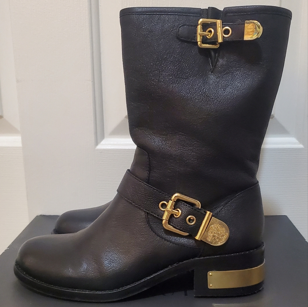 Vince Camuto Winchell Black Moto Boot